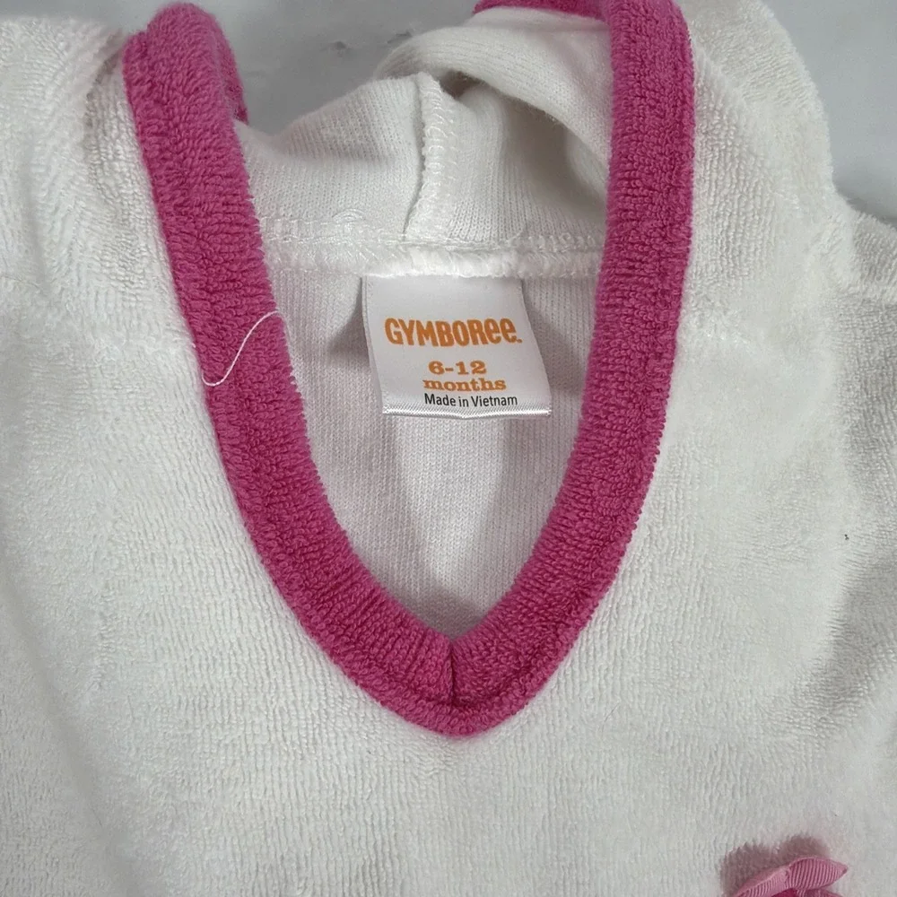 Gymboree Girls Terry Fabric Swim‎ Coverup Towel 6-12 Mo